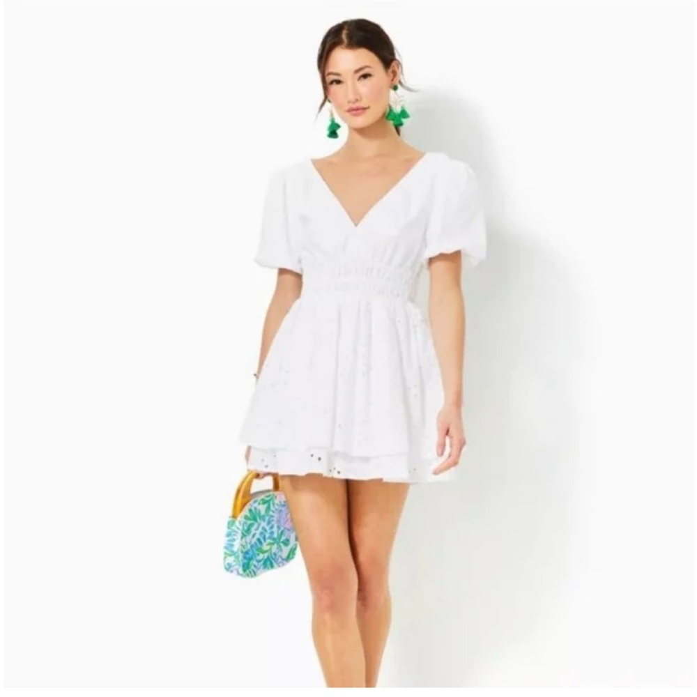 NWT Lilly Pulitzer Sz 14 Axelle Eyelet Romper